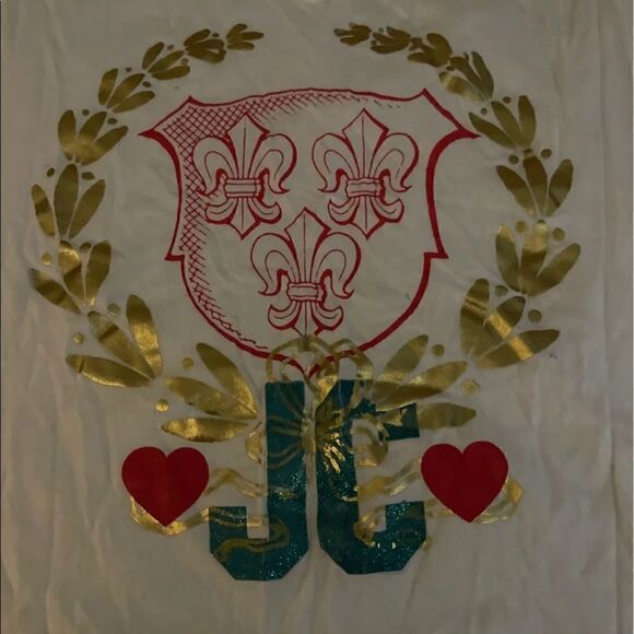 NWOT juicy couture Y2K vintage baby tee royal juicy shield Xl - Picture 1 of 2
